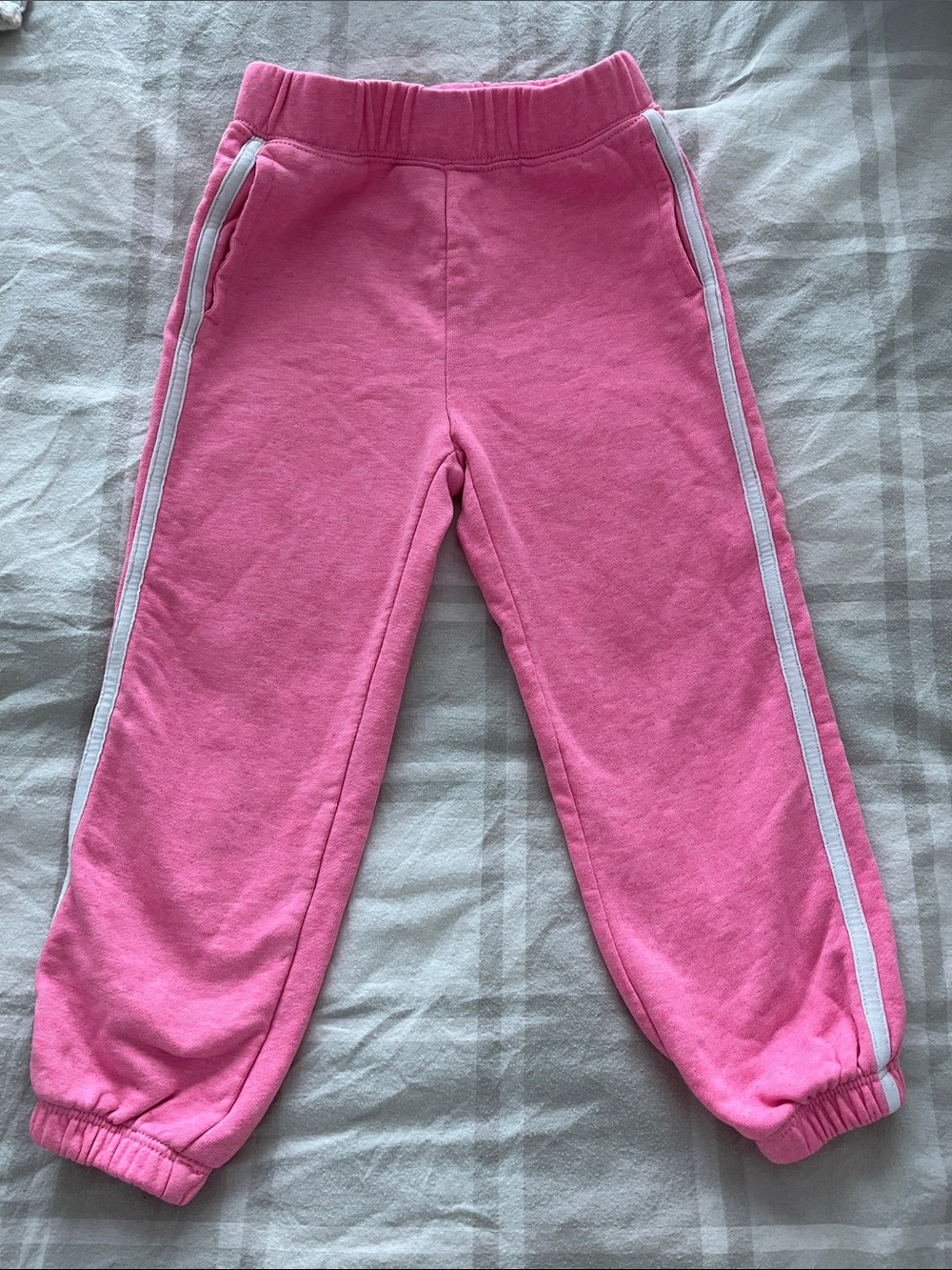 Gap Pink Girls' Cozy Jogger Pants with Side Stripe and pockets